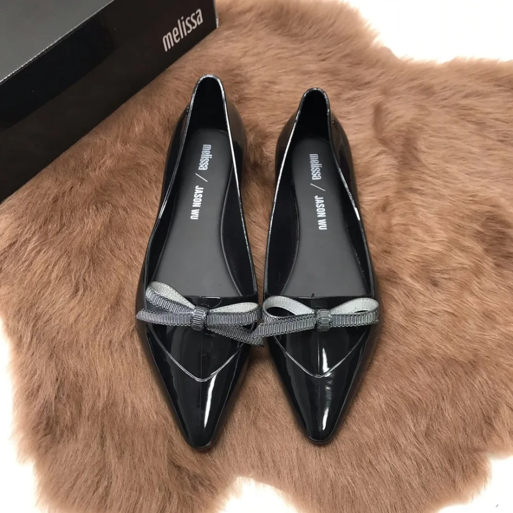 Новинка года; Melissa; женские босоножки с бантом; летние женские сандалии; Melissa; женская обувь; нескользящие женские прозрачные сандалии; дышащие