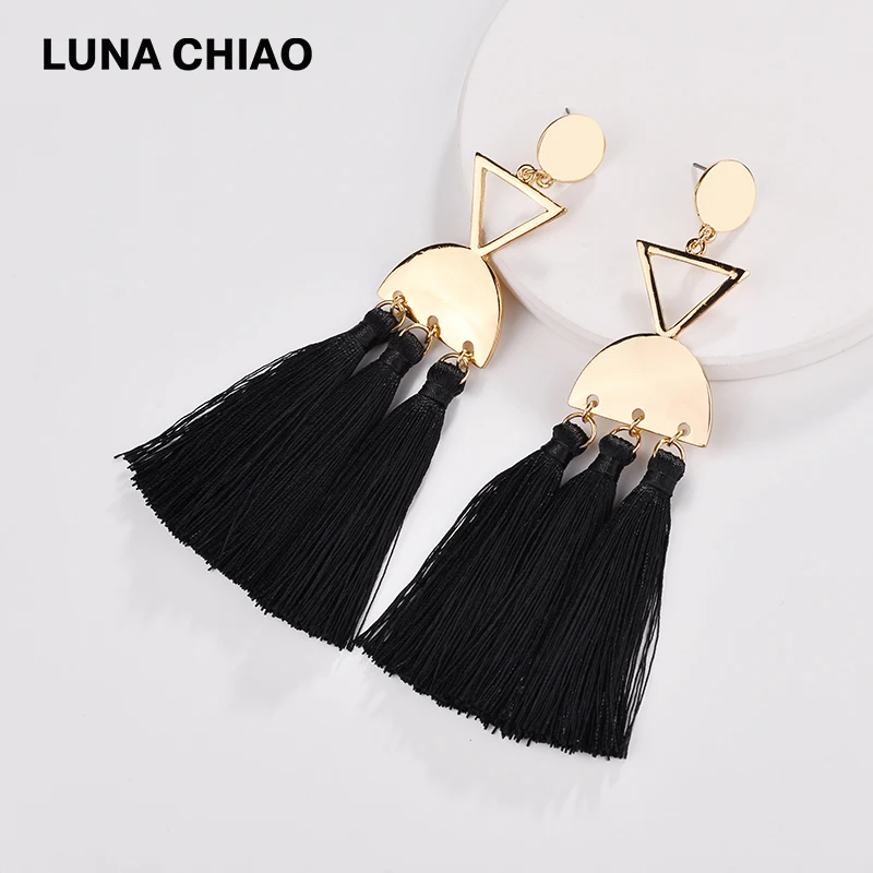 Женские серьги с кисточками LUNA CHIAO Новинка осени 2018|Серьги-подвески| |