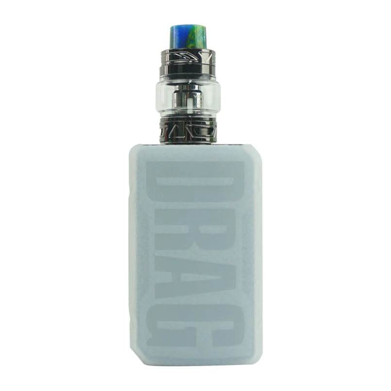 Clear Чехол с текстурой для VooPoo Drag 2 177W TC Box Mod, защитный силиконовый чехол-накладка, подходит для VooPoo Drag 2 177 shield - Цвет: Clear