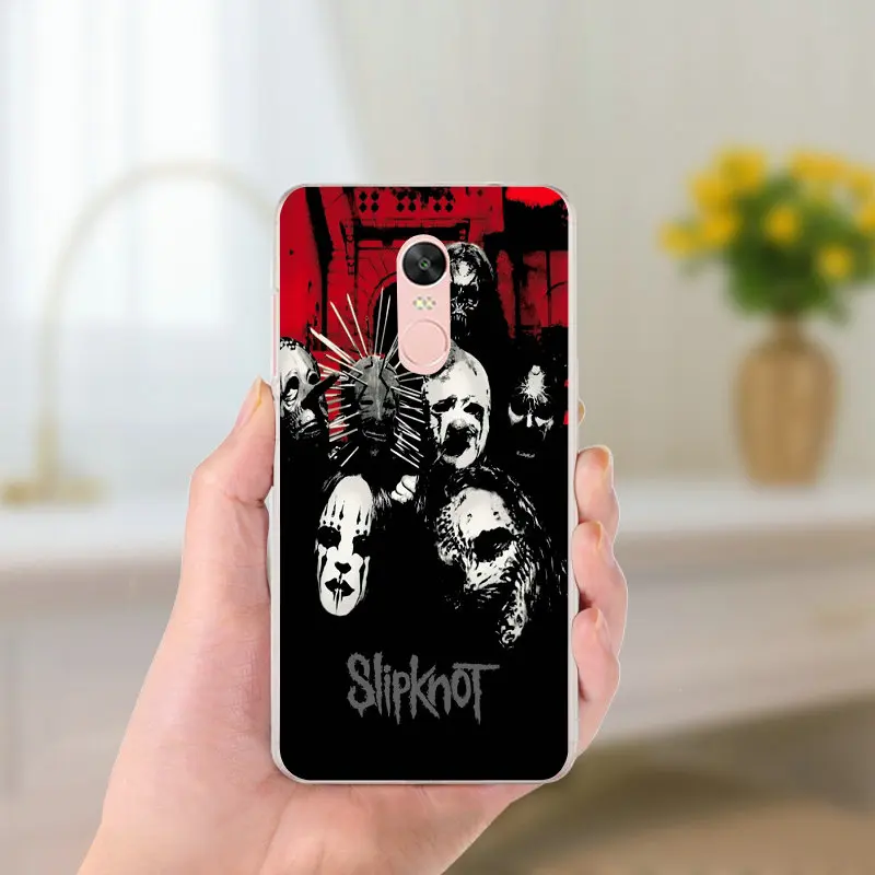 Лидер продаж Slipknot Rock Для Сяо mi красный Note 4X2 3 S 4A 5 6 5S 5X 5A 6X Pro Plus Shell Мягкие TPU кремния