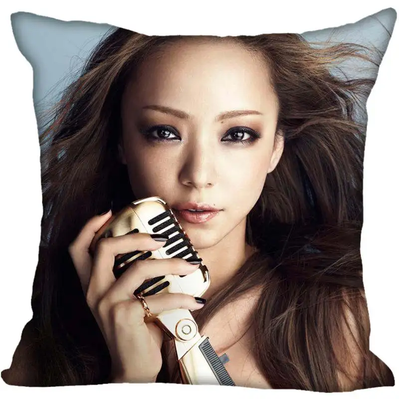 Заказная наволочка Namie Amuro квадратная на заказ Чехол для подушки на молнии 40x40,45x45 см(с одной стороны