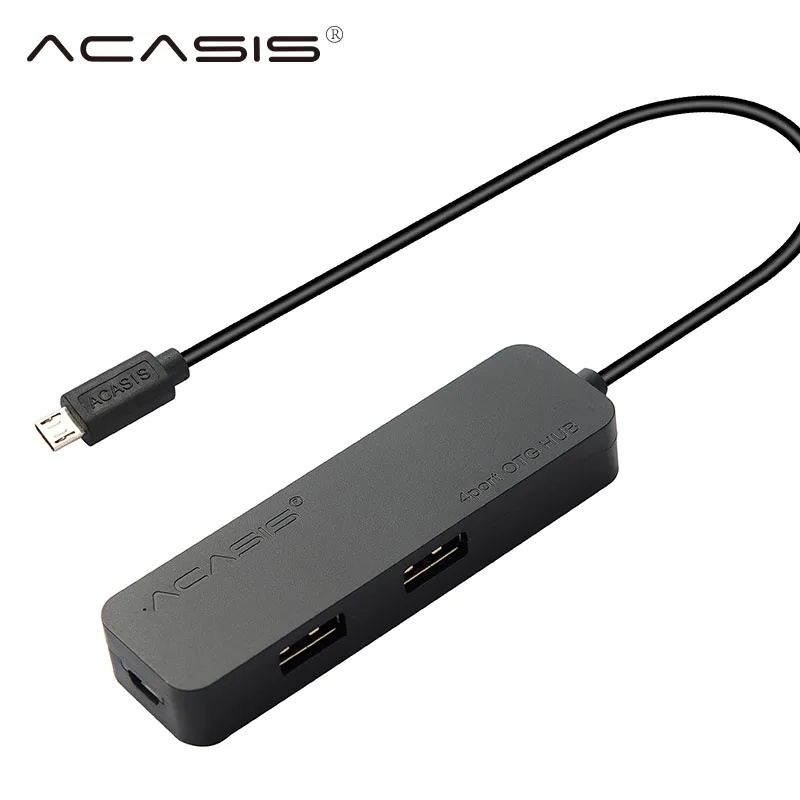 Acasis H032 Планшеты PC 1.5a зарядный кабель OTG Micro USB HUB 4 Порты USB2.0 зарядки Механические