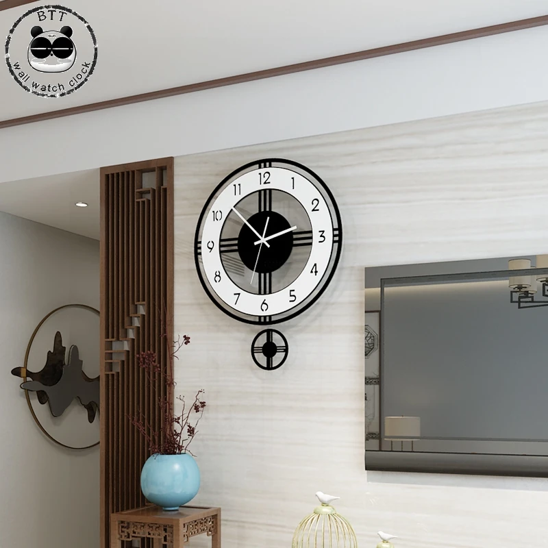 Silent Large Wall Clock Modern Design Operated Quartz Hanging Clocks Home Decor Kitchen Watch