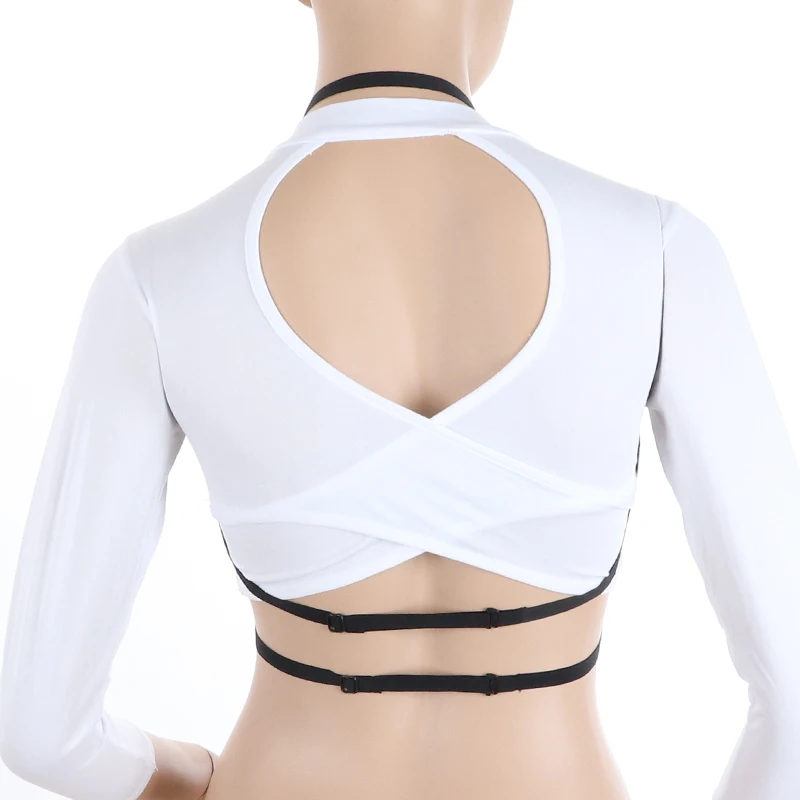 Девушка выдалбливают эластичный клетка бюстгальтер Бандажное бикини из