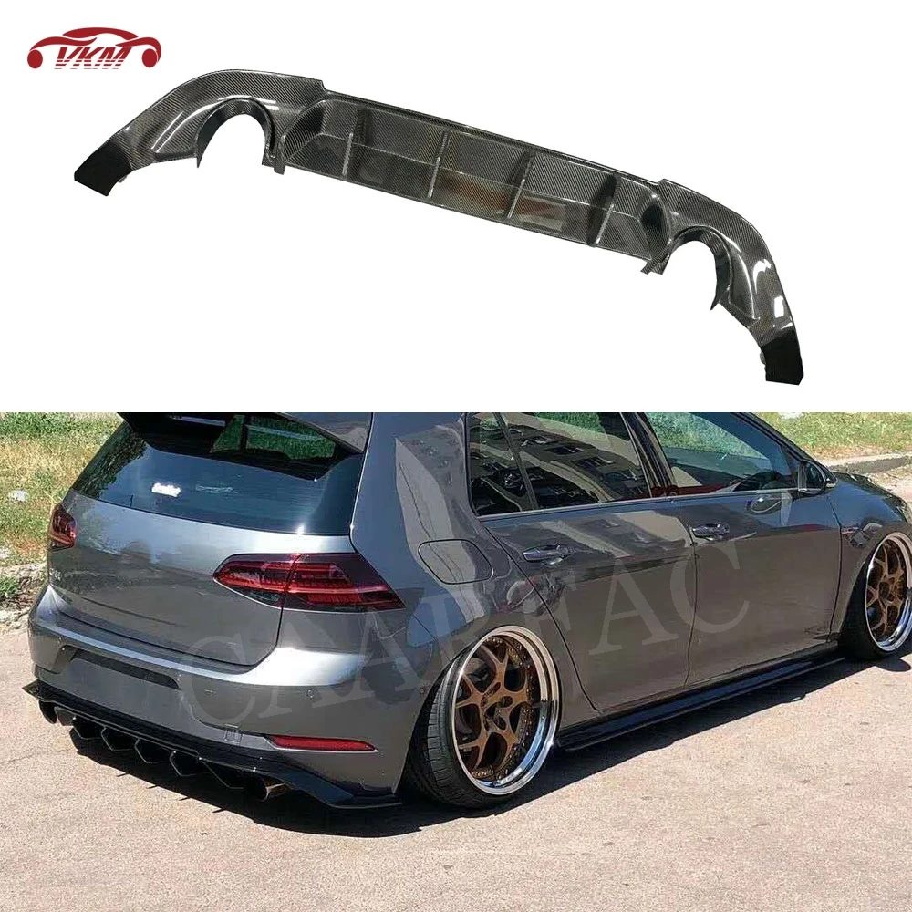 Задний бампер спойлер для VW Golf 7 5 MK7.5 Standard и GTI 2017 2018 2019 Углеродные волоконные