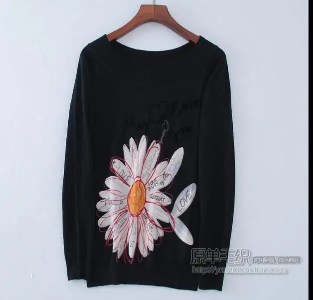 24 S Хлопок испанский DEG весна и осень вязаный свитер XS-XXL - Цвет: 24 S