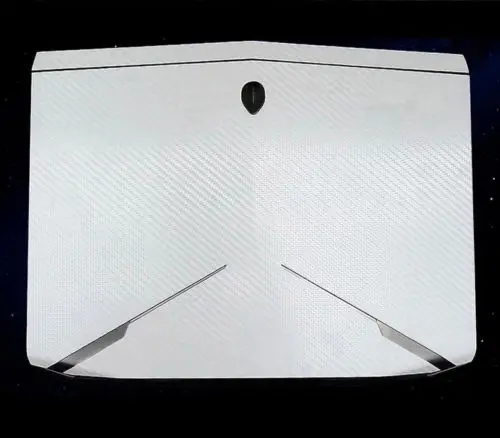 White Carbon fiber KH стикер для ноутбука наклейка КОЖА углеродное волокно кожаный чехол протектор для нового красного Alienware 15 M15 15," выпуска - Цвет: White Carbon fiber