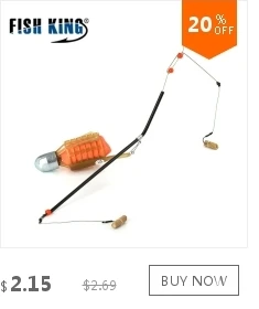 FISH KING 30 г/40 г/50 г/60 г/70 г Крючки из углеродистой стали свинцовые грузила Осень не приманка линия приманки для ловли карпа, сома Фидер рыболовные аксессуары