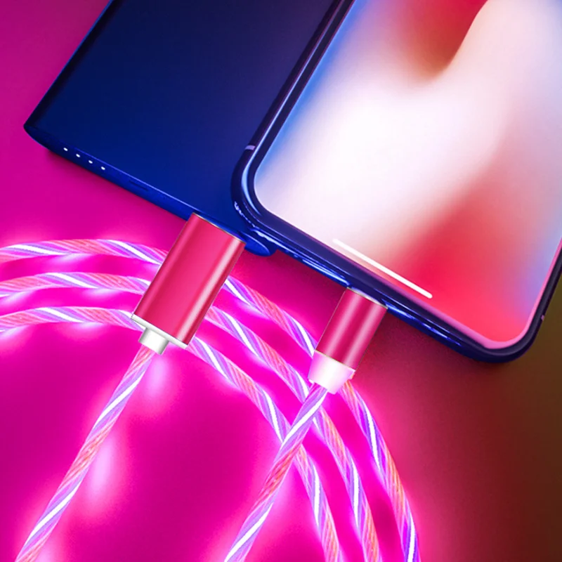 Светодиодный Micro USB Магнитный зарядный кабель USB type C провод магнит для зарядки телефона для iPhone X 8 huawei P30 Pro Honor 8S 10i 20i