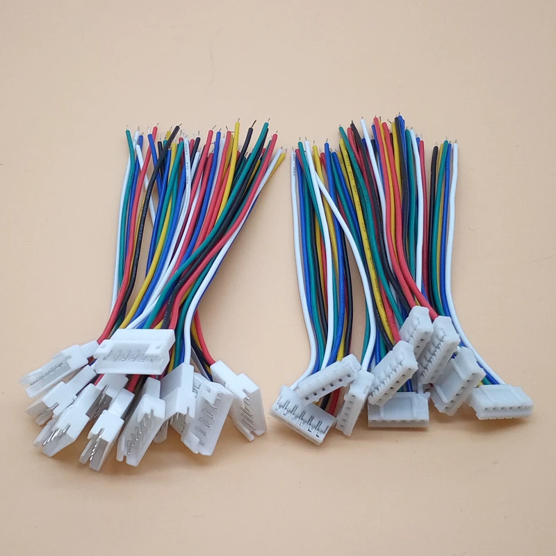 10 пар Micro JST PH 2,0 2P 3P 4P 5P 6PIN штекер с проводными кабелями 100 мм