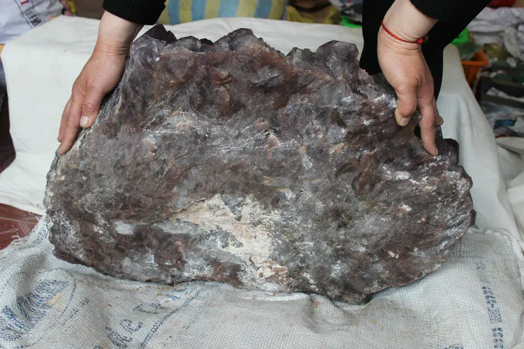 61кг(134.4LB) огромный натуральный аметист кристалл кварца кластера точек, образцы камней, Бразилия кластера