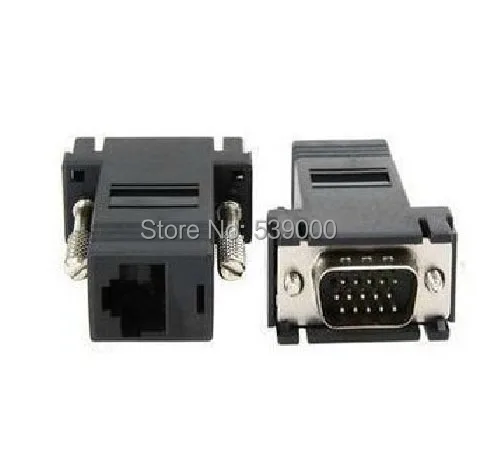 

50 шт. VGA к RJ45 адаптер CAT5 CAT6 кабель передачи 15Pin VGA удлинитель