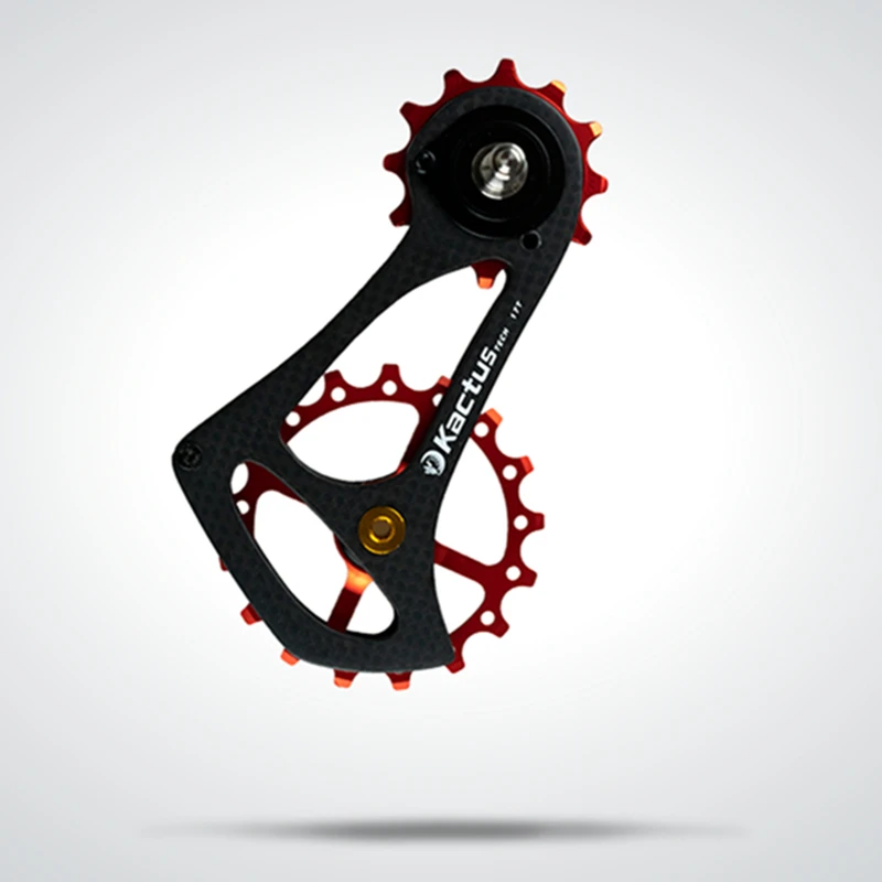 17TSR углеродное волокно велосипед задний переключатель жокейский набор колес 12/17