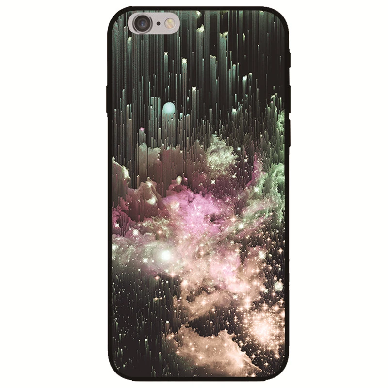 Aurora Wonderland Nebula Mirage Magic мягкий силиконовый черный чехол для телефона из ТПУ Iphone 5s SE 6