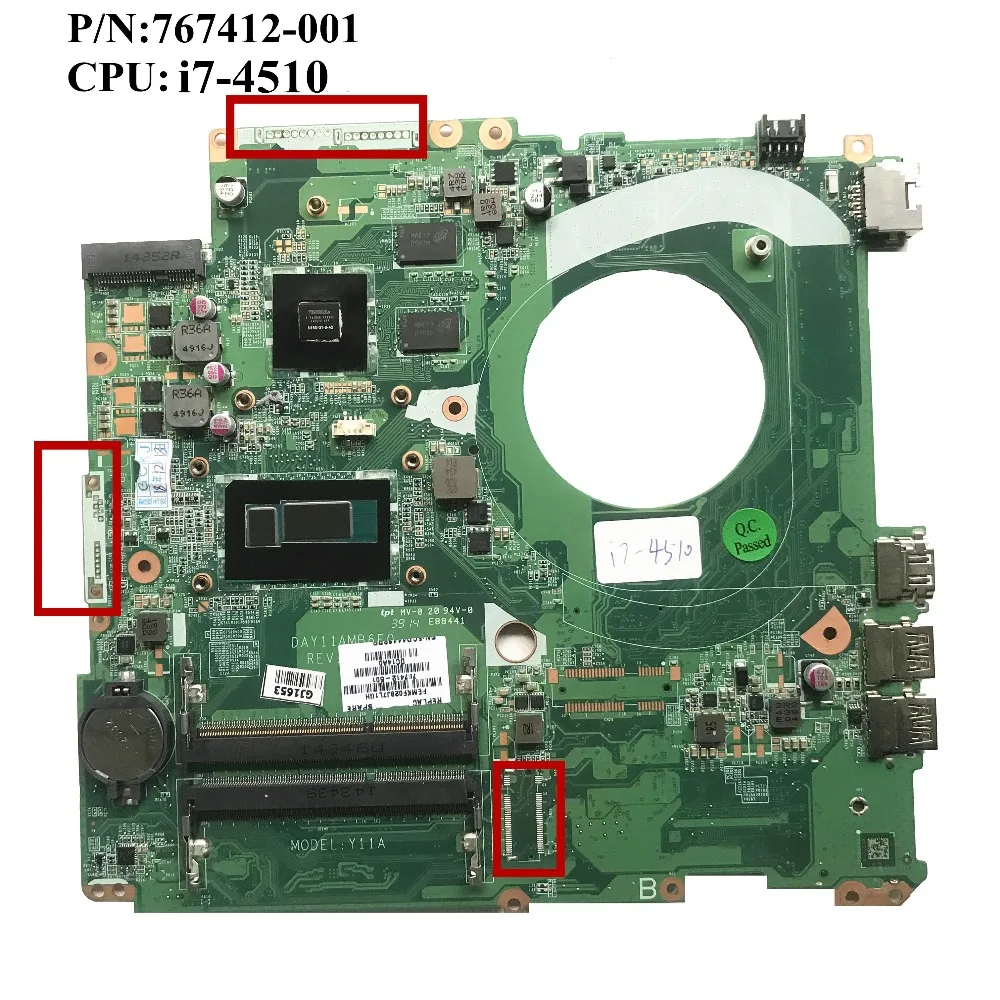 SZWXZY 17 3 &quotдюймов для HP F материнская плата портативного компьютера с I7 4510