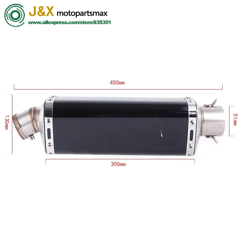 

For honda PCX125 PCX150 PCX 125 150 Motorcycle Scooter Exhaust Muffler Full System Modified Middle Link Pipe Slip On Escape