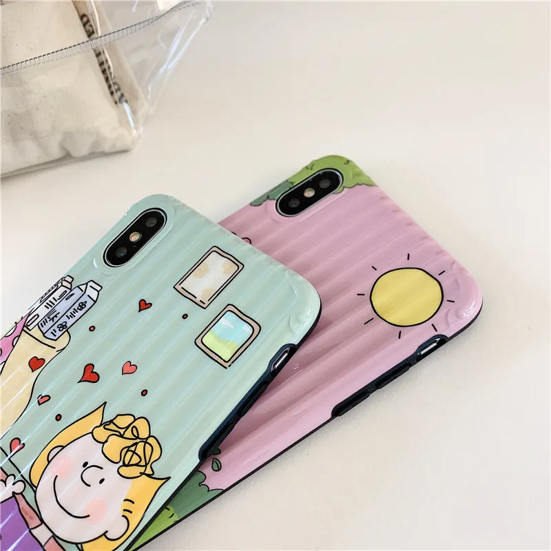 Чехол для iPhone X XS Max Xr 8 7 6 6 S Plus японское аниме INS милая собака Подарочный чехол