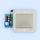 AC 220 В беспроводной пульт дистанционного управления Переключатель цвета шампанского золото настенная панель Пульт дистанционного управления Передатчик Холл спальня потолочные светильники настенные светильники