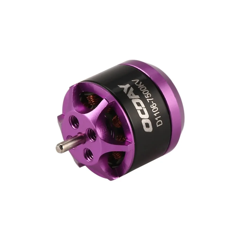 4 шт. бесщеточный мотор OCDAY 1106 7500KV FPV RC гоночный Дрон DIY 3-4 S бесщеточный мотор для RC квадрокоптера