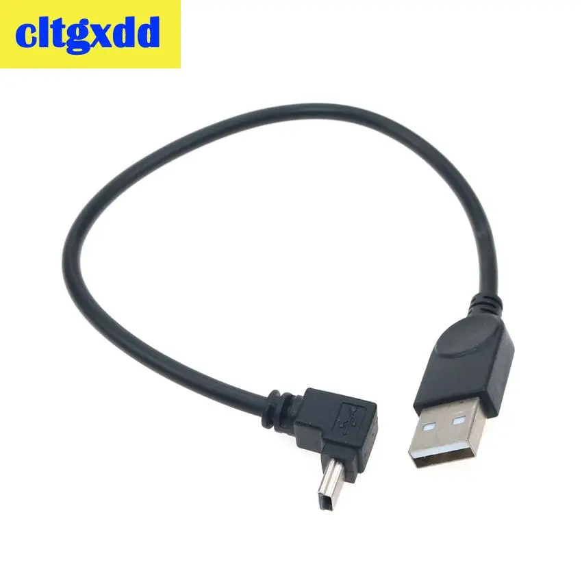 Фото Кабель для передачи данных cltgxdd, USB 2,0, штекер-штекер, мини-usb, 5pin, 90 градусов, вверх, вниз, влево и вправо, угловой, адаптер для автомобильного пл... №3