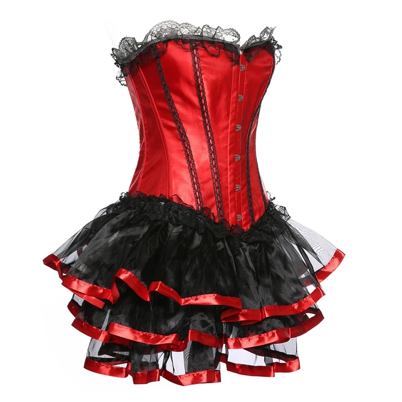 Женское танцевальное платье Burlesque красное соблазнительное ведьмы на Хэллоуин