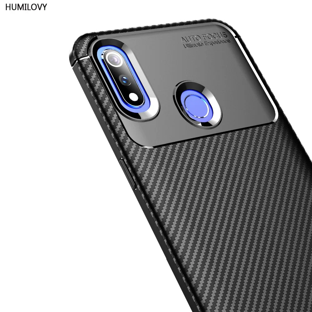 For OPPO Realme 3 Case Cover Carbon Fiber texture Shockproof Soft TPU Back Realme3 Fundas Capa |