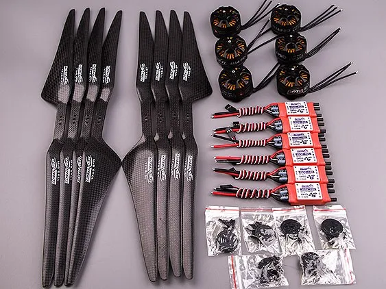 RCTIMER 350KV бесщеточный двигатель 40A ESC 1755 Prop combin для 1 5 кг тяги 9 Y6 900 мм 750 Tarot X6 FPV
