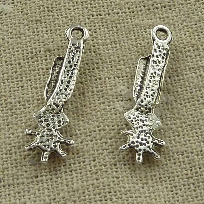210 pieces tibetan silver Cowboy Spurs charms 27x8mm #3842 | Charms