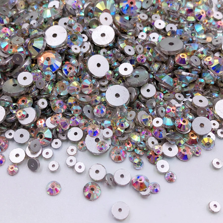 Акция разные размеры Стразы для шитья прозрачные камни и бриллианты с одним