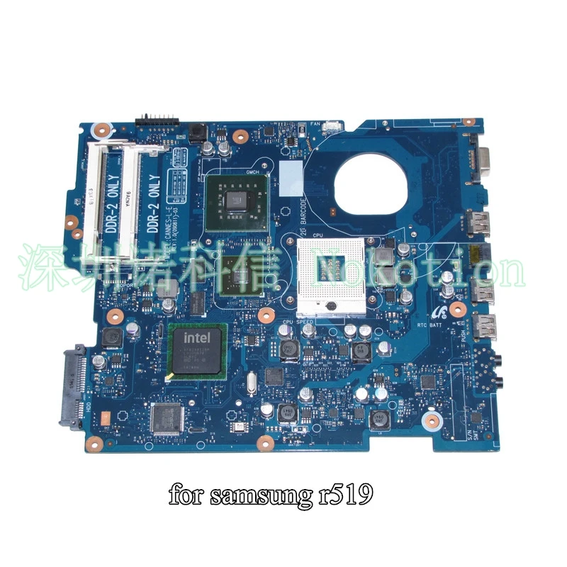 NOKOTION BA41 01148A 01147A BA92 05857A для ноутбука samsung R519 материнская плата 05857B PM45 DDR2|laptop motherboard