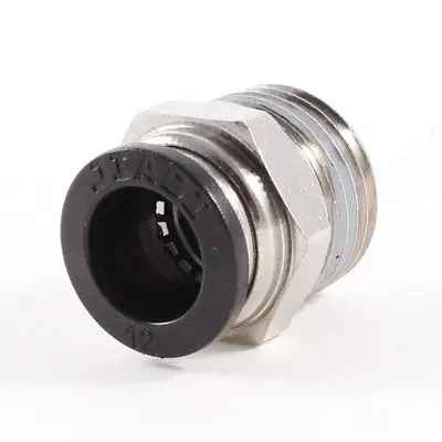 

1/2" PT OD Thread Tubing 12mm Push In Joint Pneumatic Connector Quick Fitting