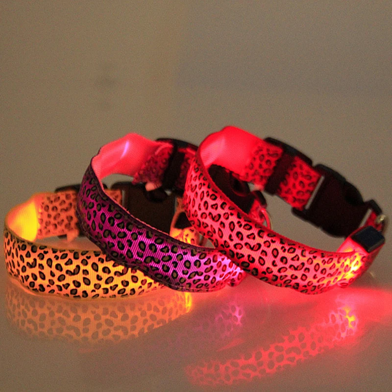 6 шт. ошейник для собак со светодиодной подсветкой светящийся питбулл Чихуахуа