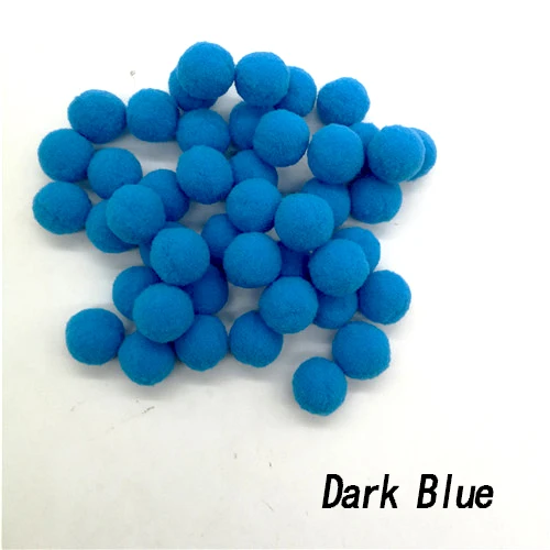 41 Dark blue 100 шт 20 мм помпоны меховой плюшевый шар для рукоделия DIY ювелирных изделий для дома, свадьбы, украшения одежды, принадлежности для фестивалей и мероприятий - Цвет: 41 Dark blue