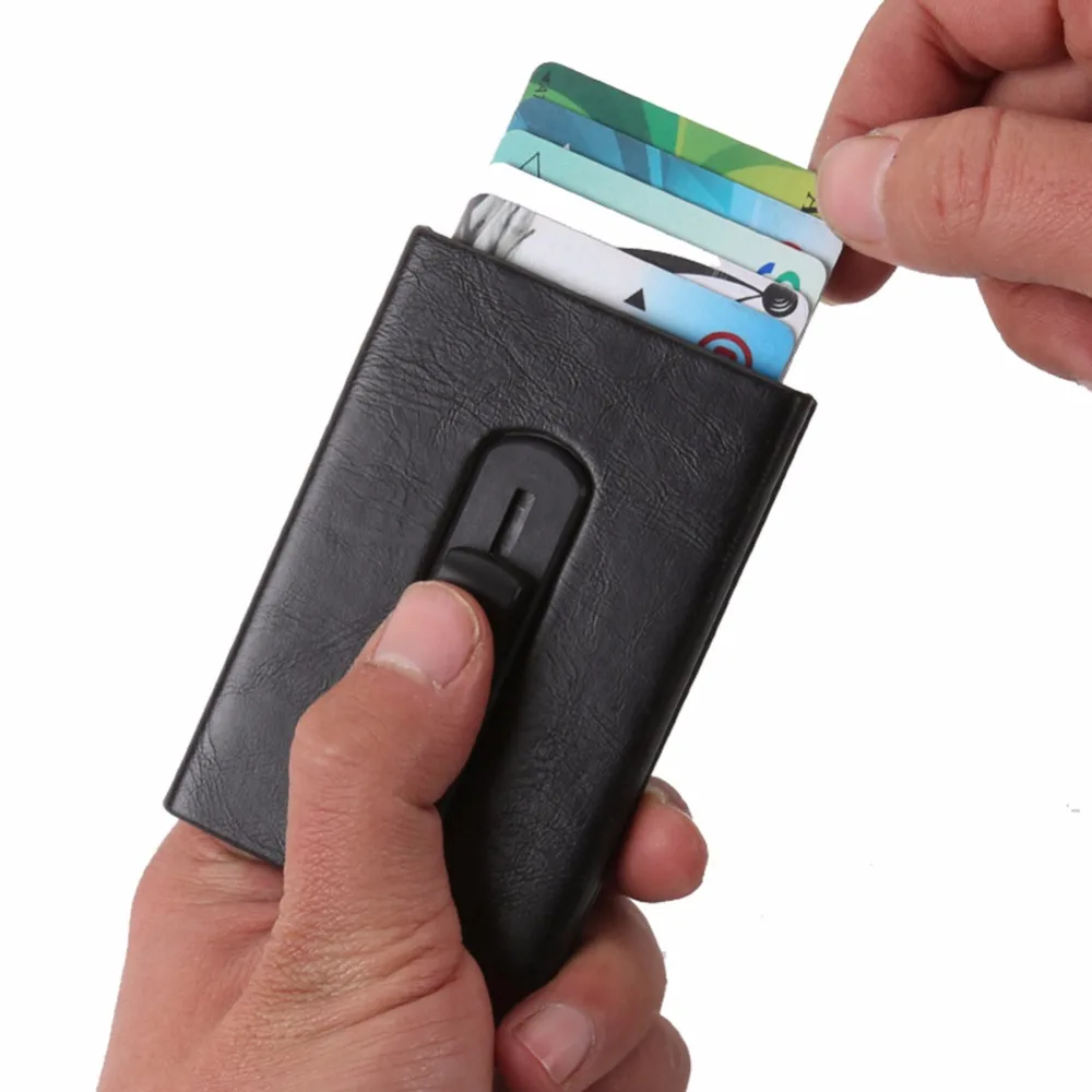 Artmi чехол для кредитных карт RFID Блокировка компактный мужской кошелек