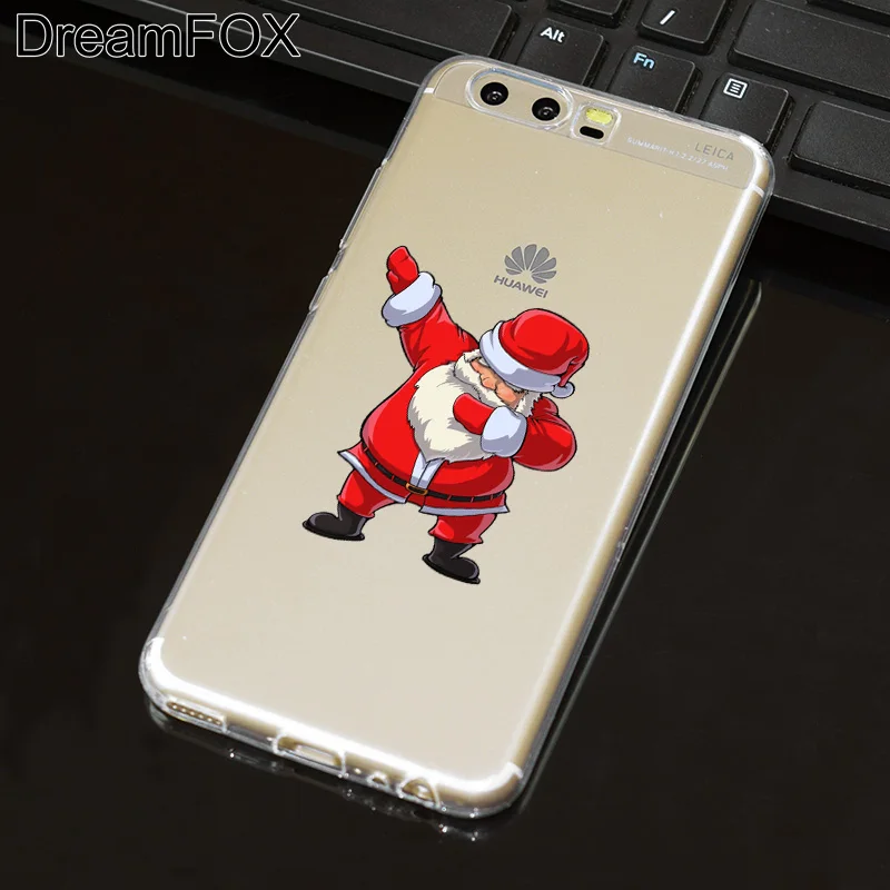 DREAMFOX L509 Christmas Tree Soft TPU Silicone Case Cover For Huawei P8 P9 P10 Lite Plus 2017 Honor 8 Pro 9 6X |