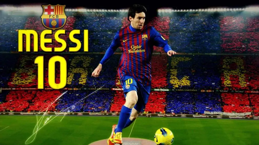 messi HD Печать звезда футбола C Роналду Месси баскетбольная звезда Коби Печать на холсте - Цвет: messi