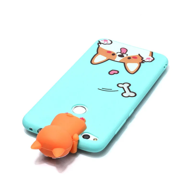 Silicone Case on sFor fundas Huawei P8 Lite 2017 Cover For Coque 3D Cat Unicorn Panda Phone Cases Etui |