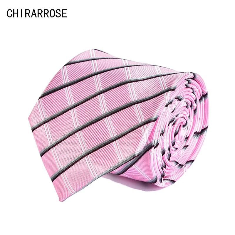 CHIRARROSE мужской галстук деловой Полосатый Узор формальный Удобный Повседневный