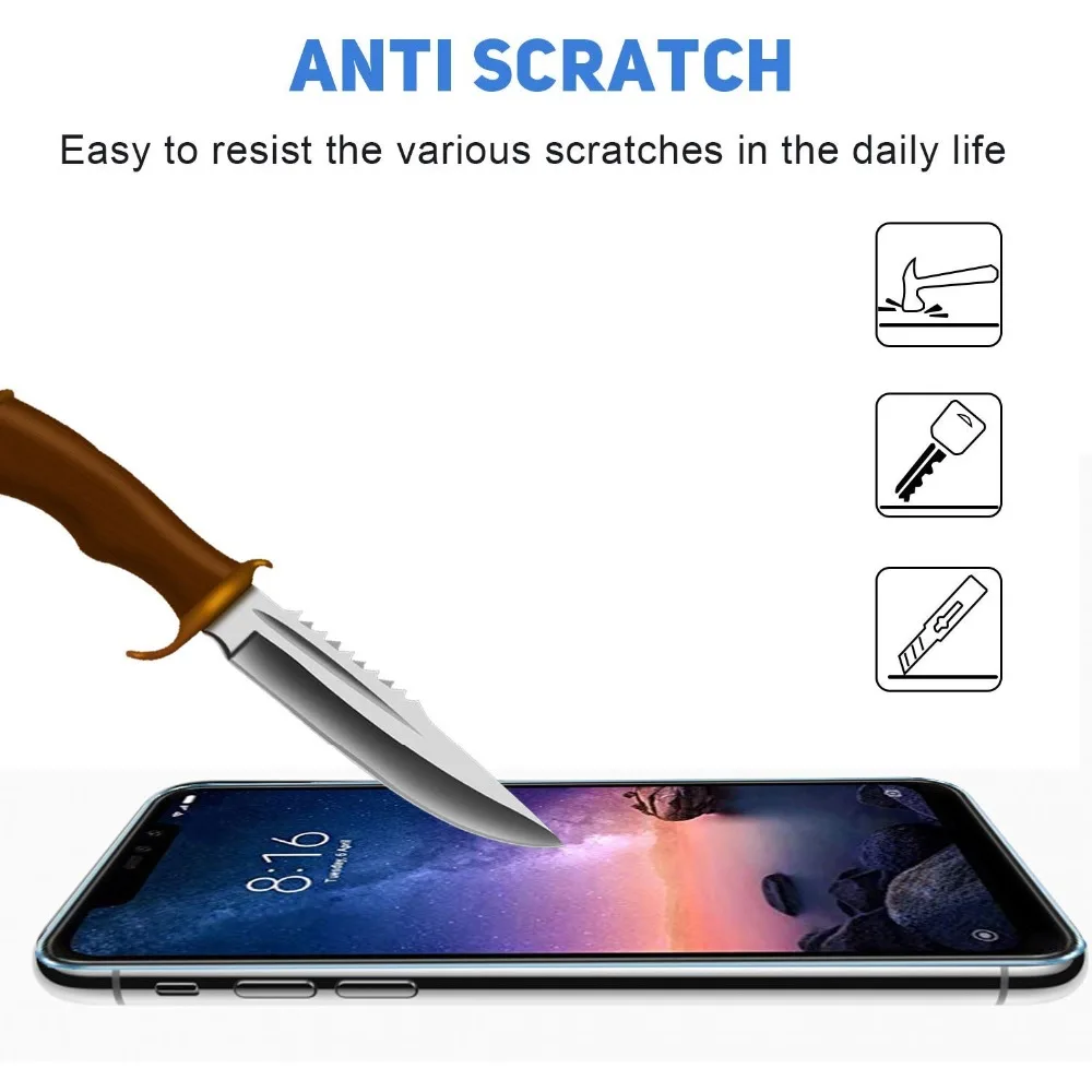 Закаленное стекло 9H для Xiaomi Redmi 7 Note 6 5 Pro Plus Mi 8 Lite A2 Mi9 SE полное покрытие Защитная