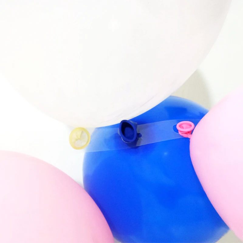 LA MIU 5M Single/Double Holes PVC Rubber Tape Connect Strip Plastic Balloon Chain Arch Decor Party Wedding Backdrop Decoration | Дом и сад