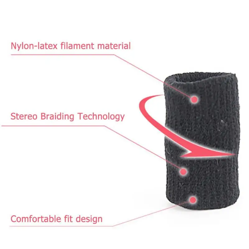 10pcs Stretch Sports Finger Sleeves Arthritis Outdoor Finger Support Guards Basketball Beach Volleyball Finger Protection Care