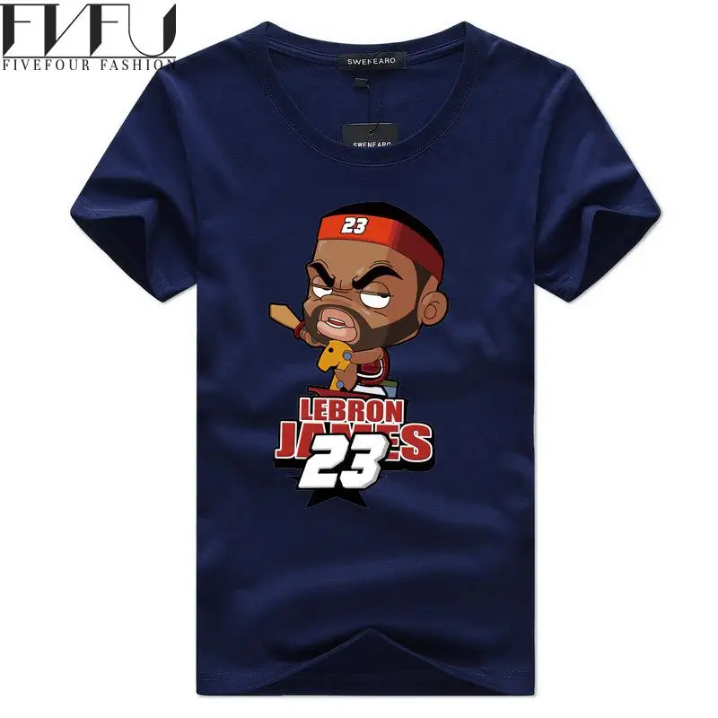 Модная футболка Для мужчин 2017 Повседневное короткий рукав мультфильм печати Рок