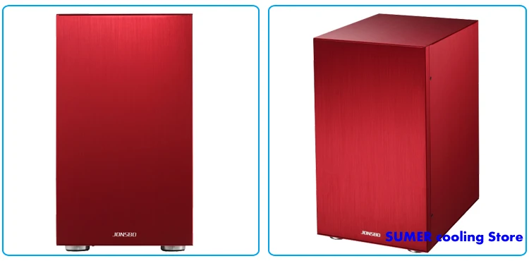 JONSBO C3 алюминиевое боковое полупрозрачное шасси, ITX HTPC мини шасси USB3.0, поддержка MATX плата питания Настольный comput чехол