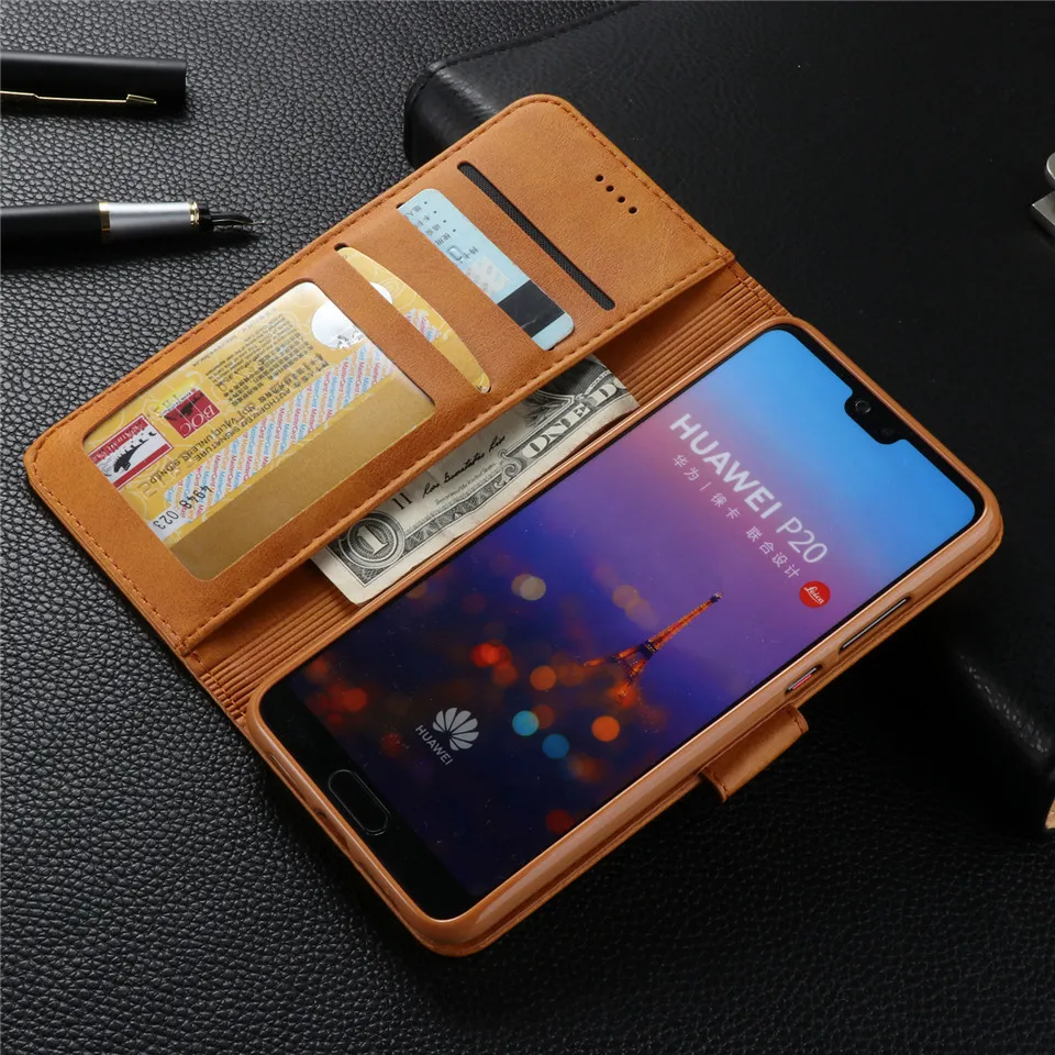 Чехол бумажник с откидной крышкой для huawei p20 mate 20 lite чехол pro P smart2019 Funda mate10 P10