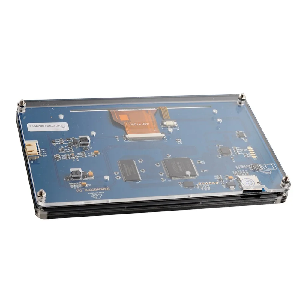 Verkauf Nextion 7,0 Zoll USART HMI LCD Touch Display Modul TFT Bildschirm NX8048T070 Mit Acryl Transparent Fall Für Arduino Raspberry Pi