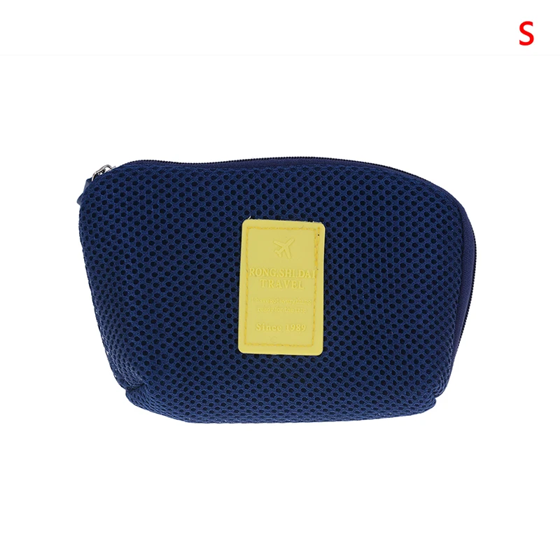 Blue Small Многофункциональная косметичка, косметичка для путешествий, косметичка, косметичка, чехол, органайзер, сумка для хранения, размер S/L - Цвет: Blue Small