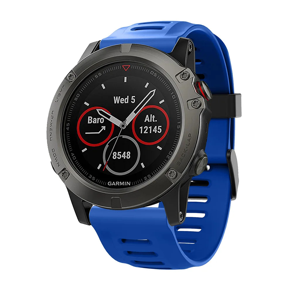 Сменный ремешок для часов мягкий наручных браслет Garmin Fenix 3 HR 5X Plus 6X Pro силиконовый