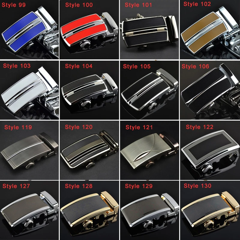 3.5cm Width Belt Buckles For Men 2019 High Quality Business Metalen Automatic Belt Buckles Head White Blue Red Yellow Black