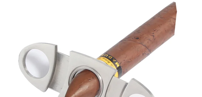 COHIBA сигары резак абсолютно Нержавеющая Сталь Металл Классический сигары резак гильотина с подарочной коробкой Рождество сигары ножницы подарок
