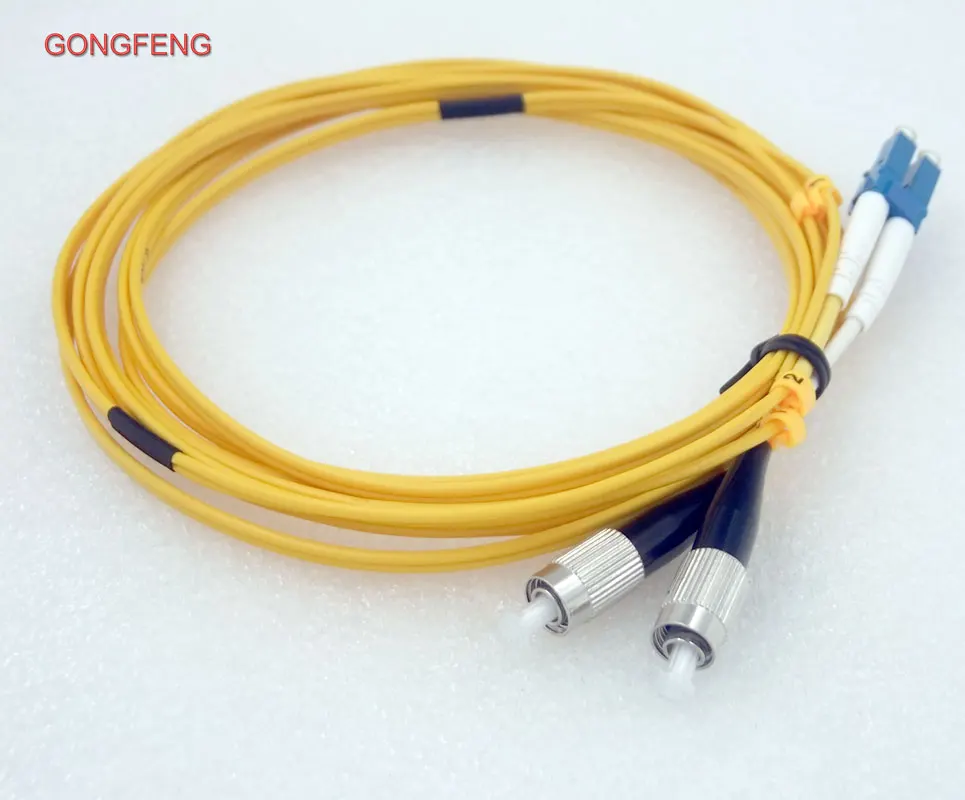 10 шт. Новинка 3m LC/UPC-FC/UPC Одномодовый двухъядерный волоконный джемпер соединитель